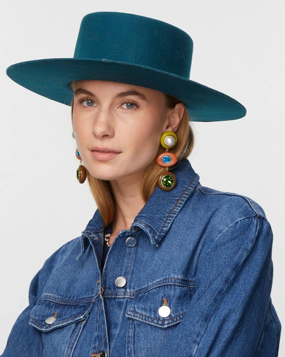 Teal Michelle Wool Hat