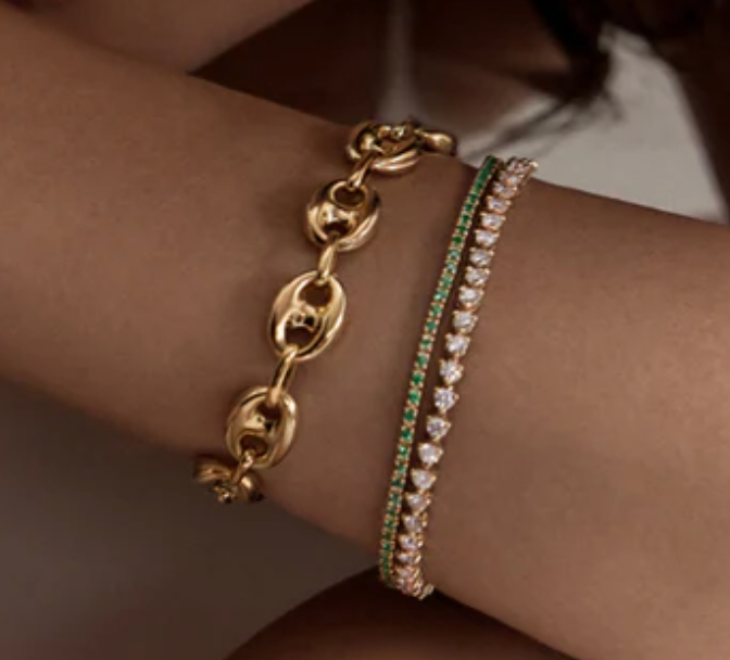 Puffy Mariner Bracelet Stainless Steel