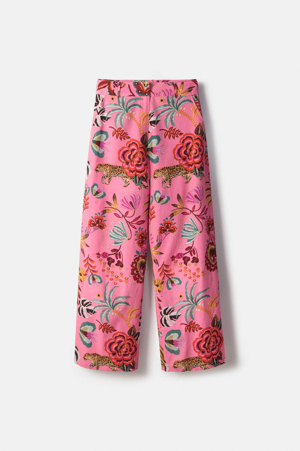 Travolta Tropical Print Trousers