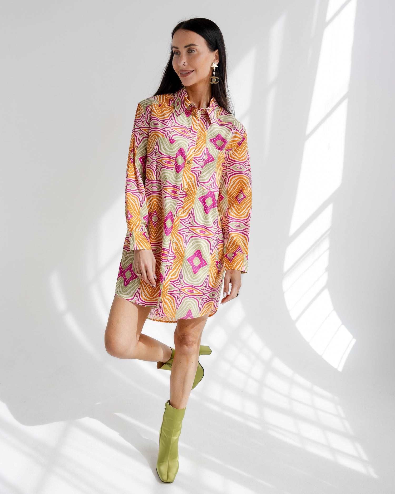 Preslie Poplin Shirt Dress Mesmerized