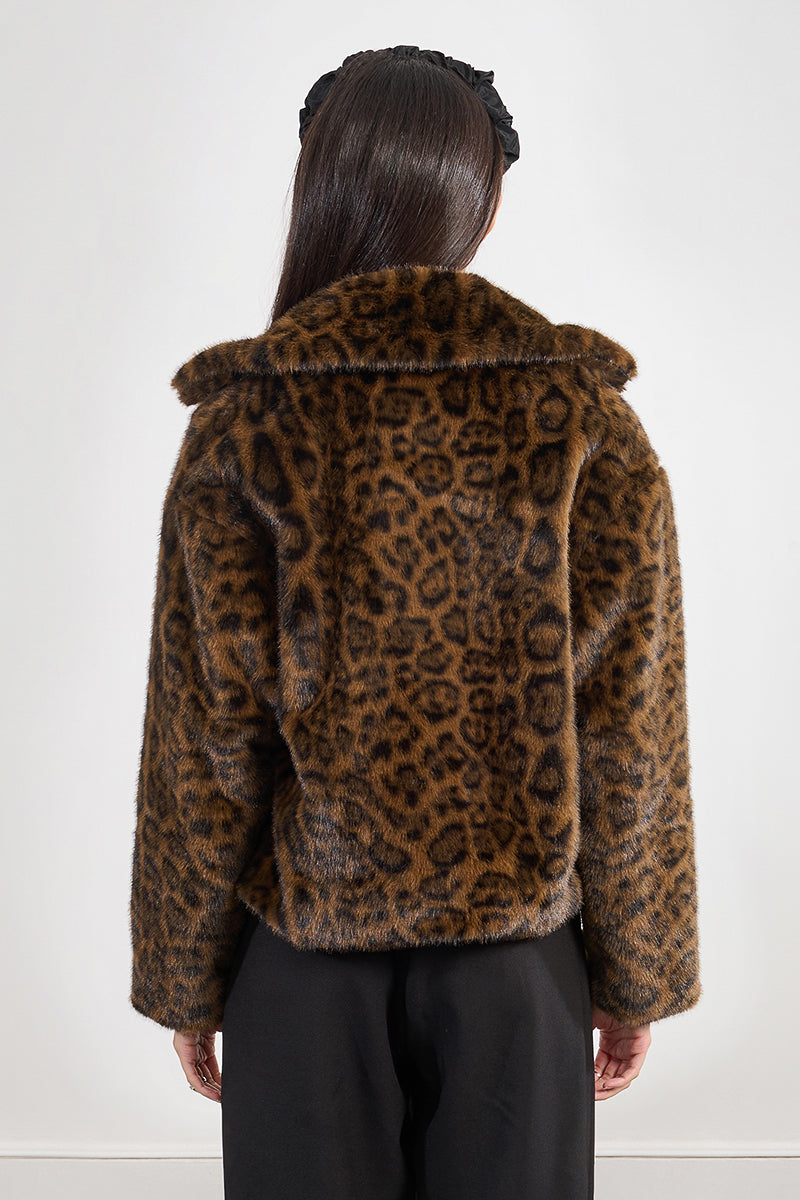Leopard Faux Fur JACKET