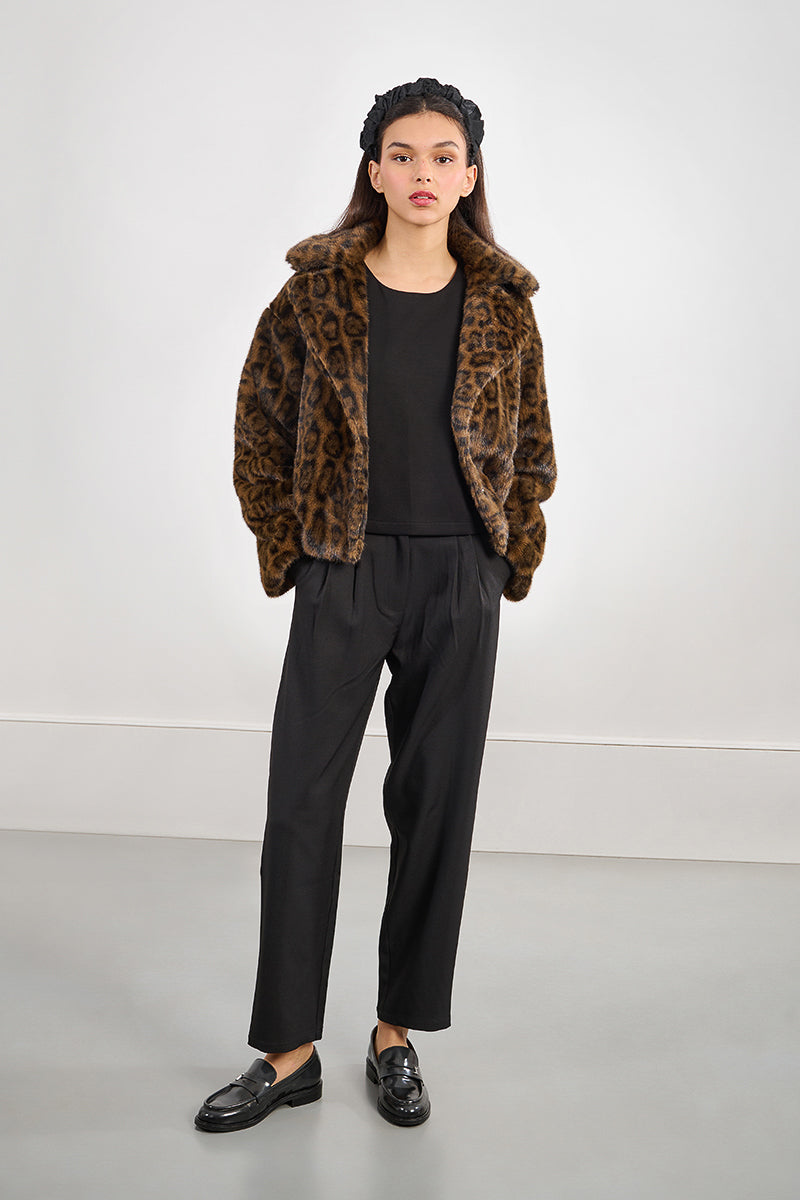 Leopard Faux Fur JACKET