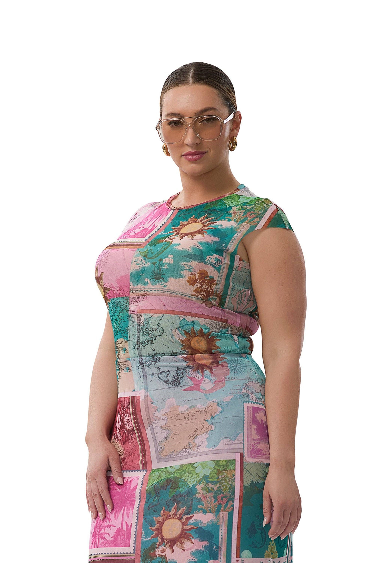 Nina Top - Tropic Postcard