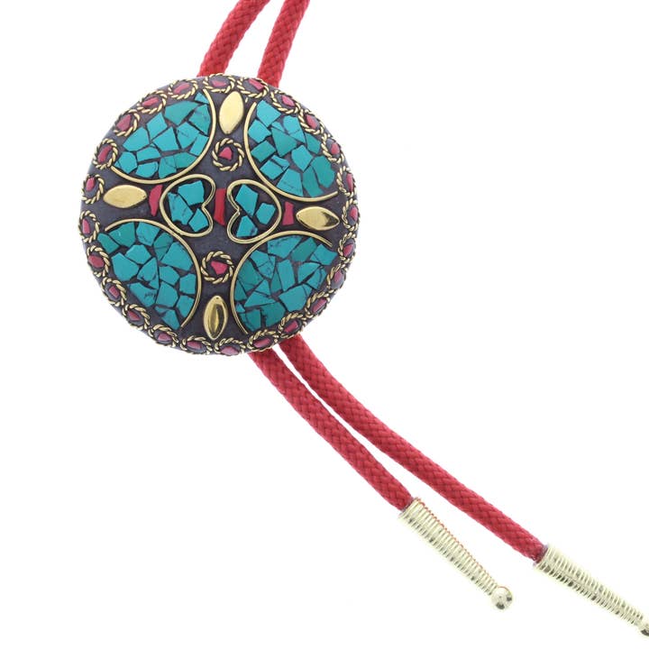 Multi Color Bolo, Brass Tips