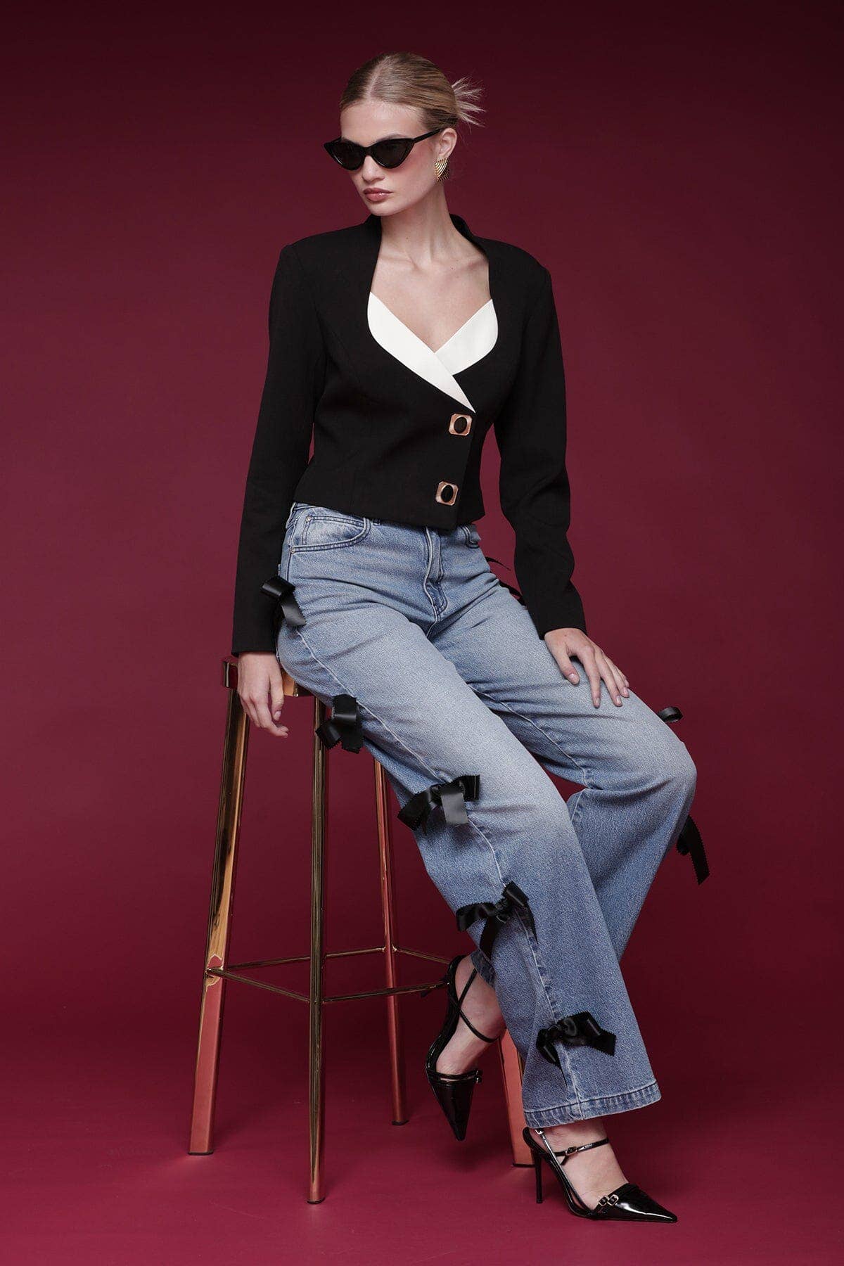 Victoria Button Blazer