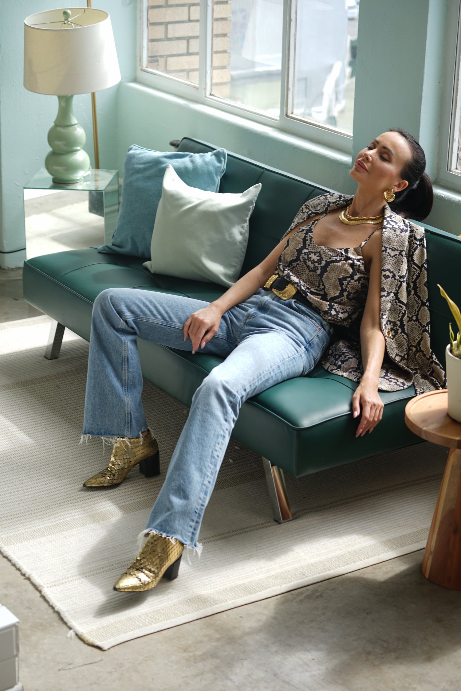 Kravitz Interlock Blazer Python