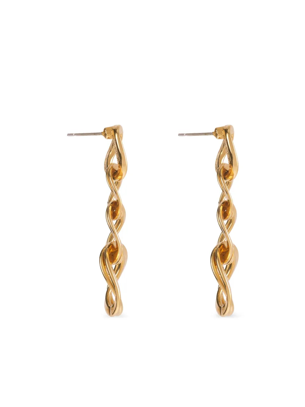 Vintage Double Chain Link Earrings