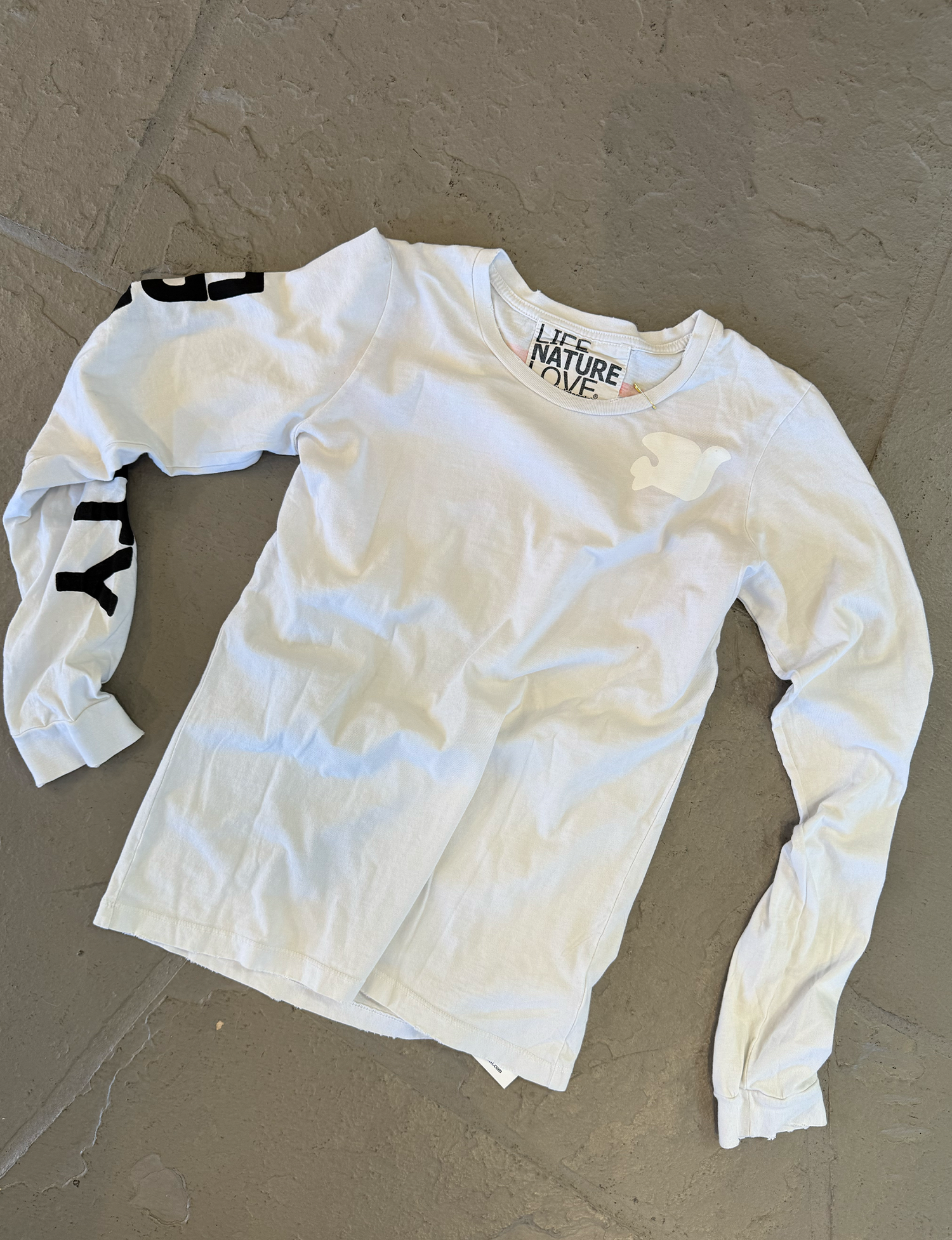 ARTISTSWANTED SUPERVINTAGE LONGSLEEVE T - chalk electric