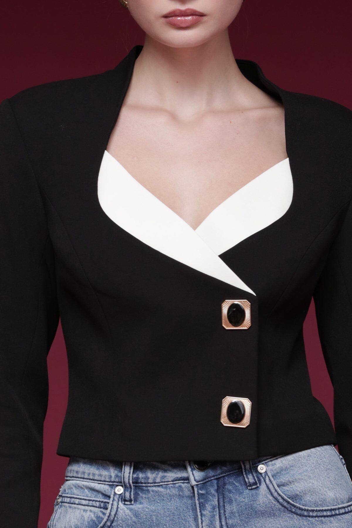 Victoria Button Blazer