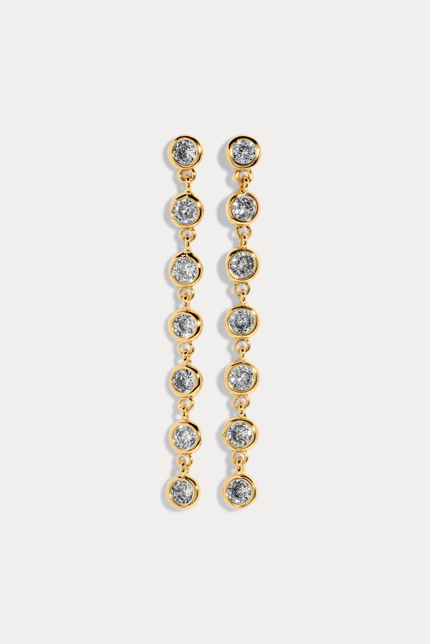 Short Cici Bezel Dusters Earrings