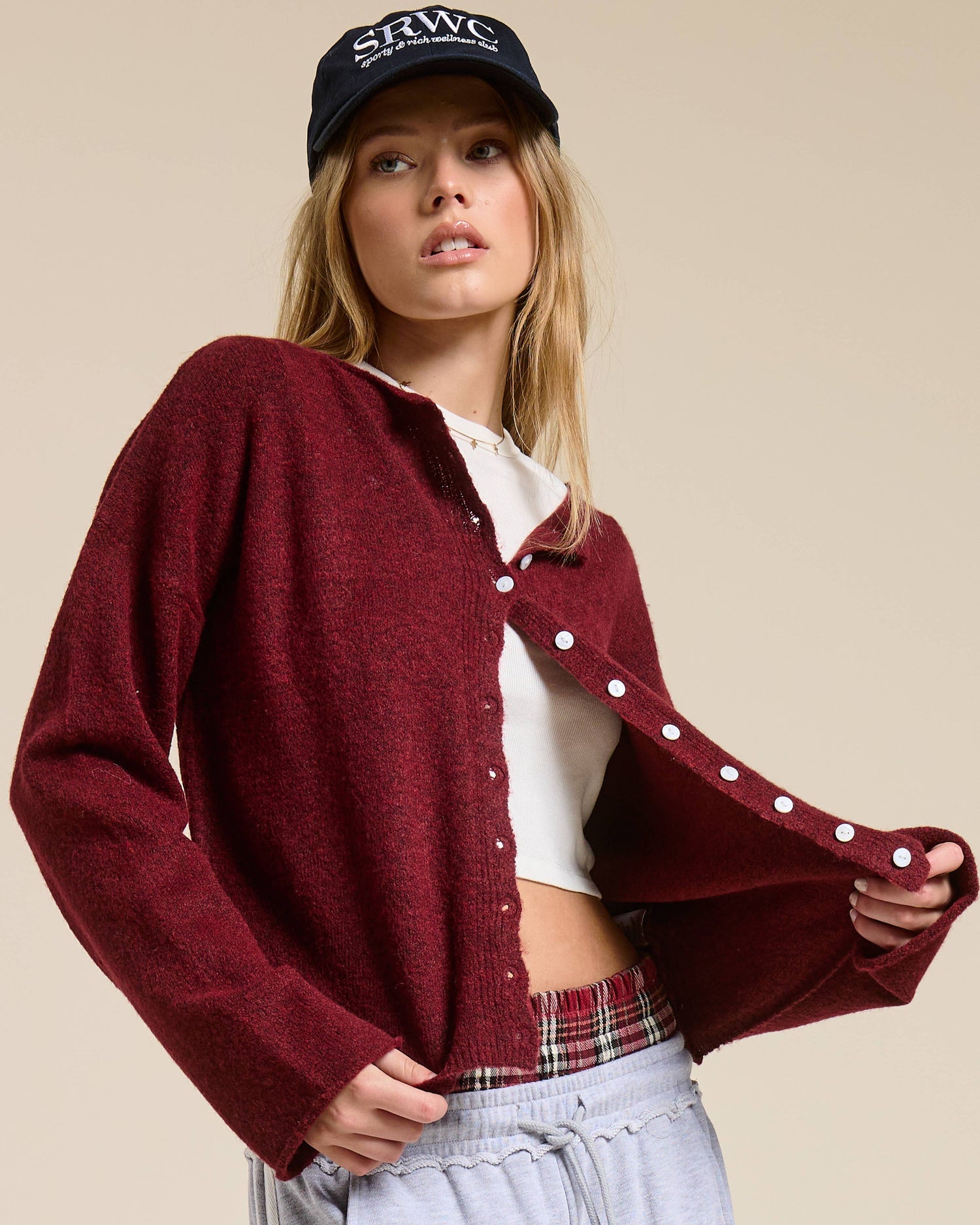 Sunday Button Down Cardigan Top