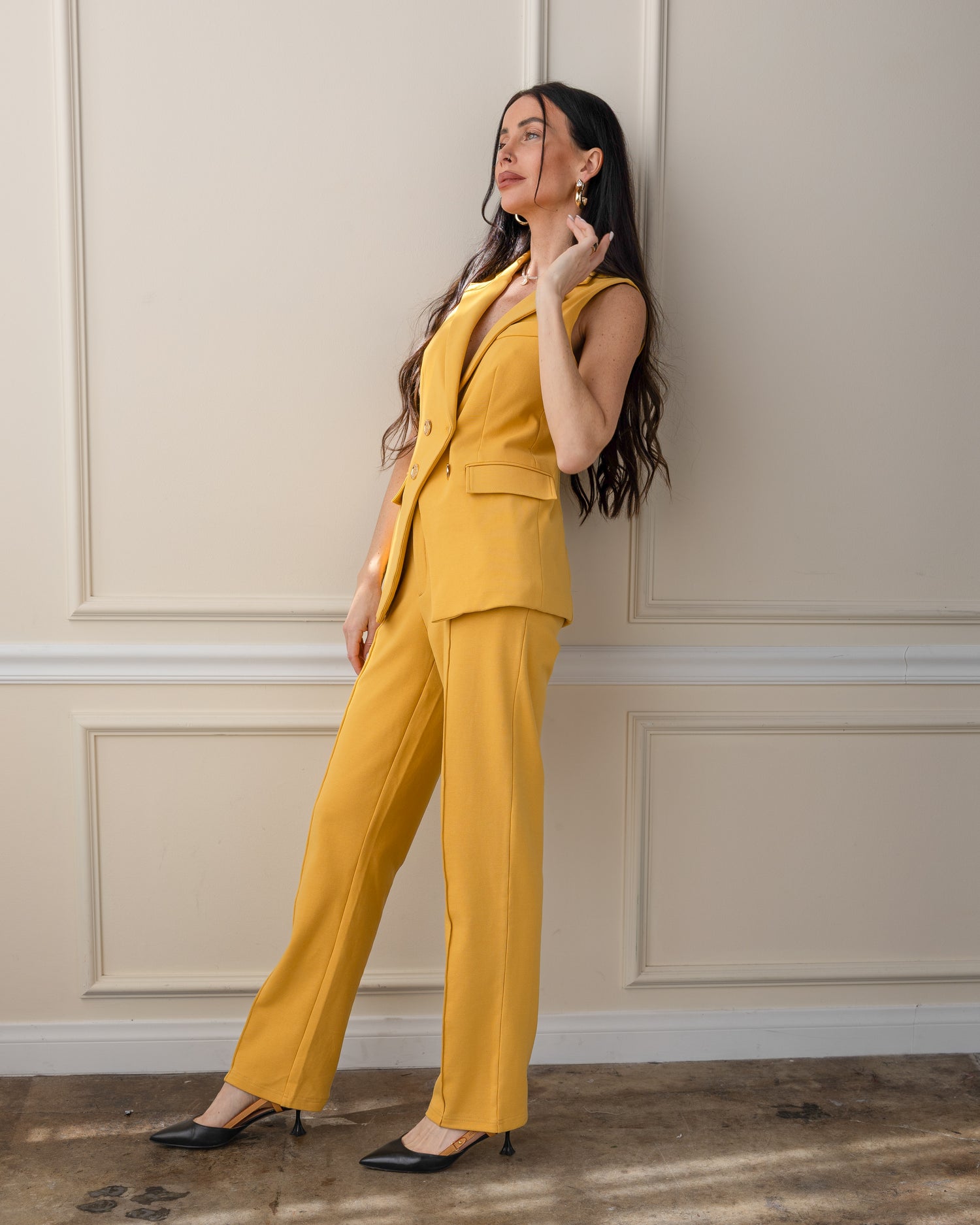 Stella Interlock Pant Canary