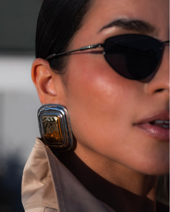 Ryle Large two toned Earrings