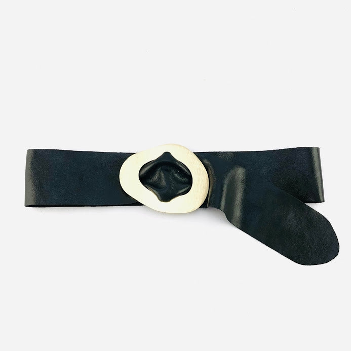 Stella Metallic Genuine Leather Belt