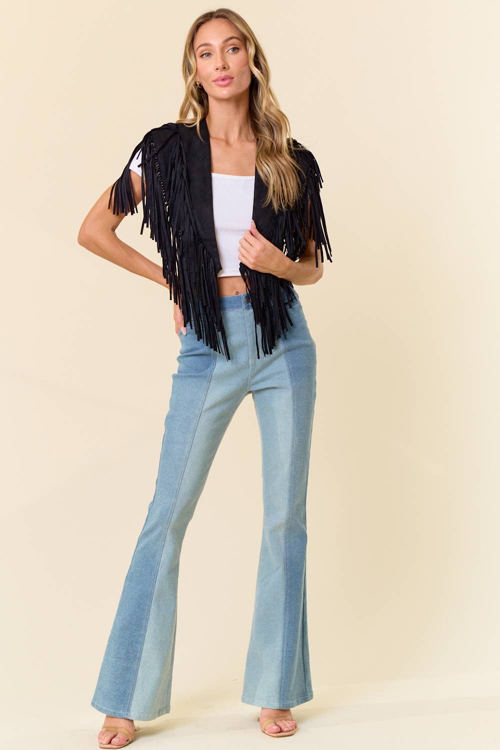 Stephanie FRINGE SUEDE Cape