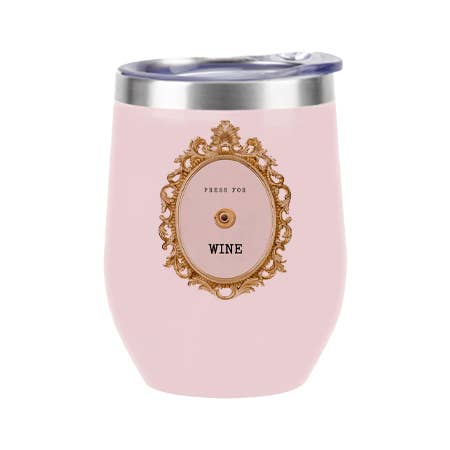 Insulated Wine Tumbler Pink - Press For Wine