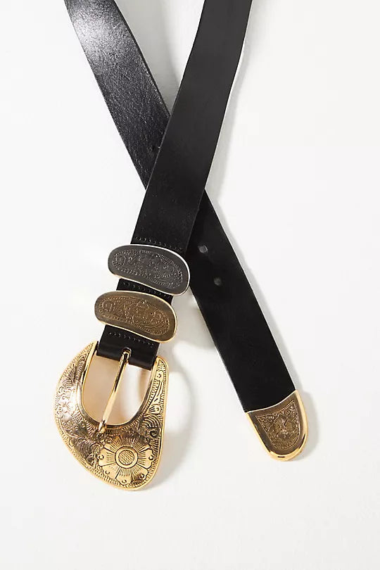 Ariel Leather black Belt