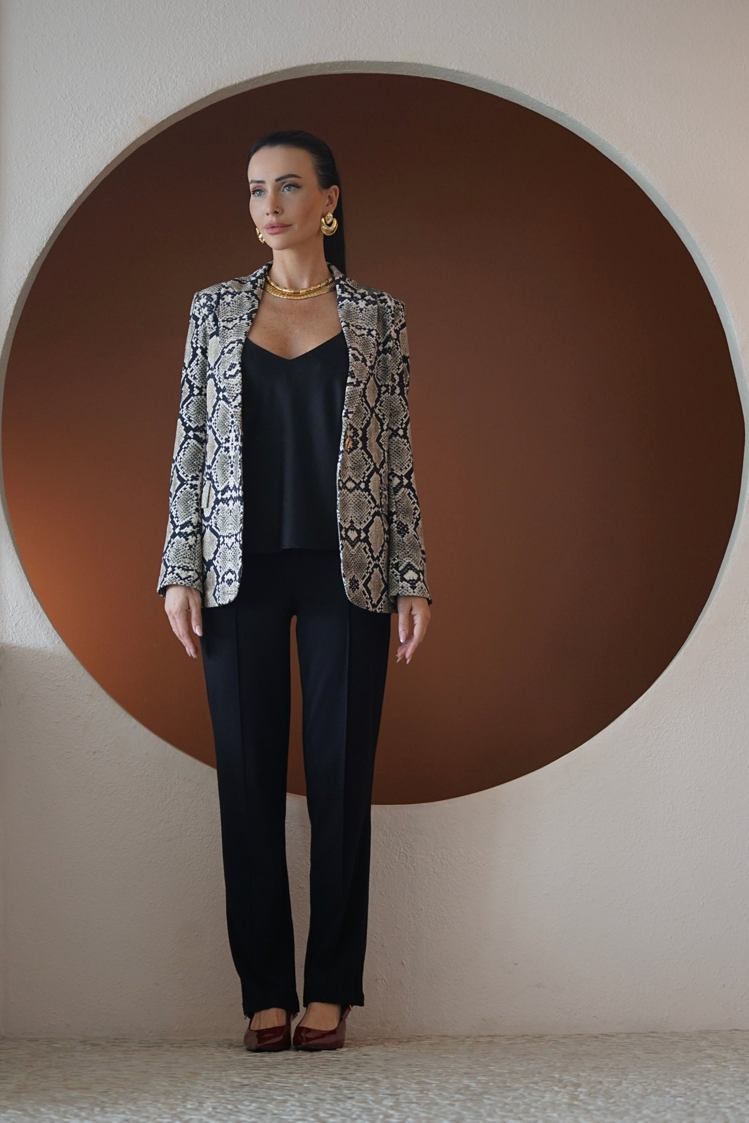 Kravitz Interlock Blazer Python