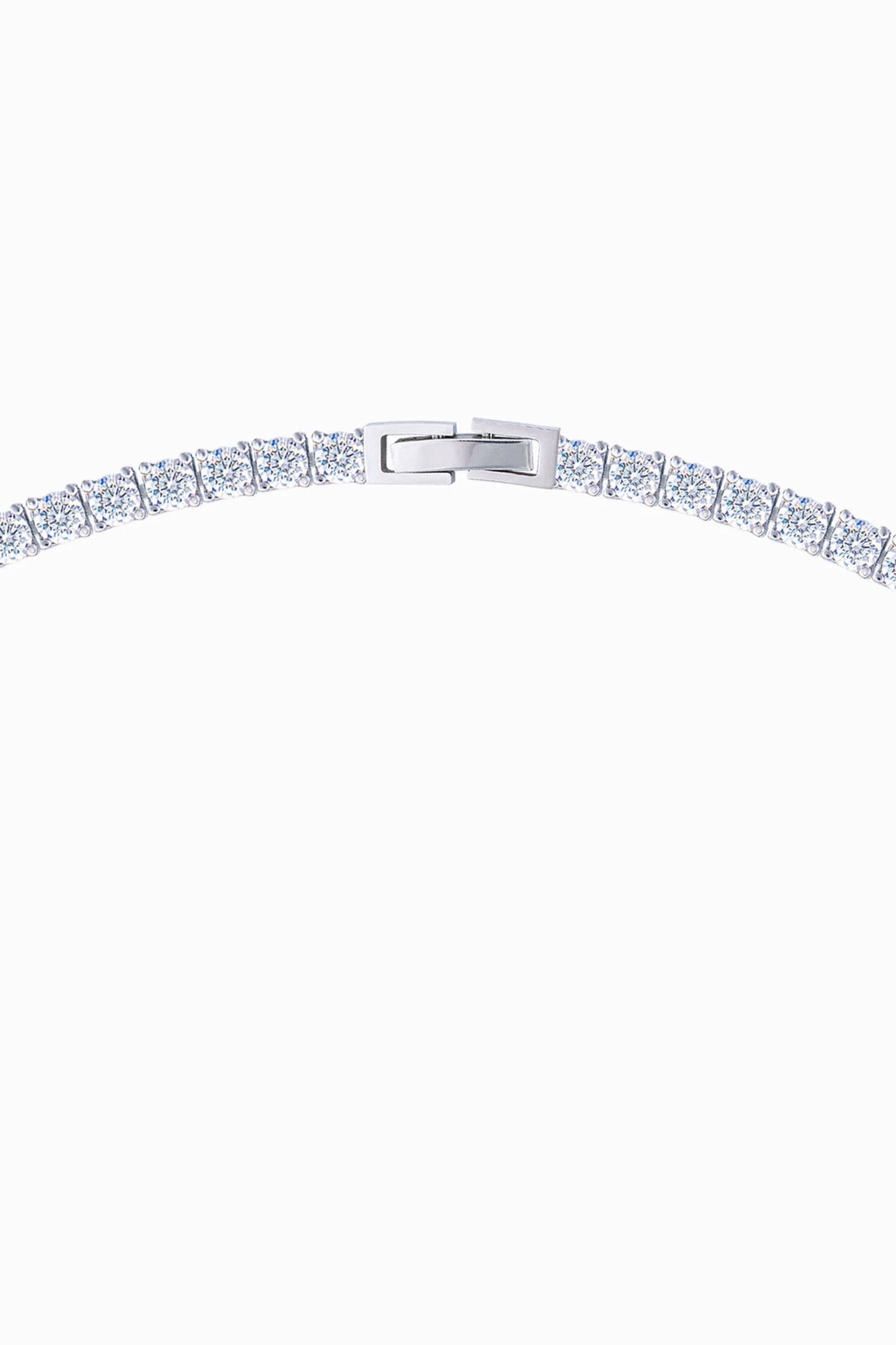 Tennis Necklace. Premium PV plated stainless CZ.