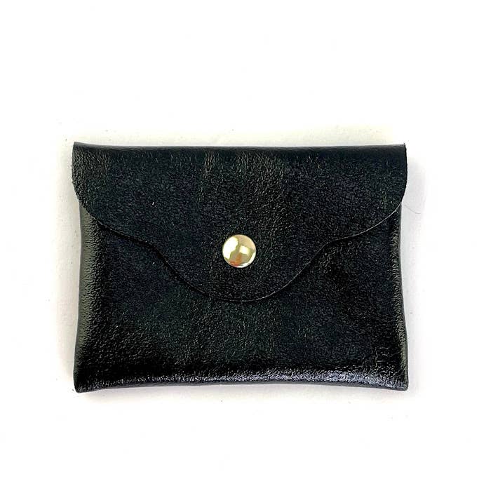 Metallic Genuine Leather Pouch