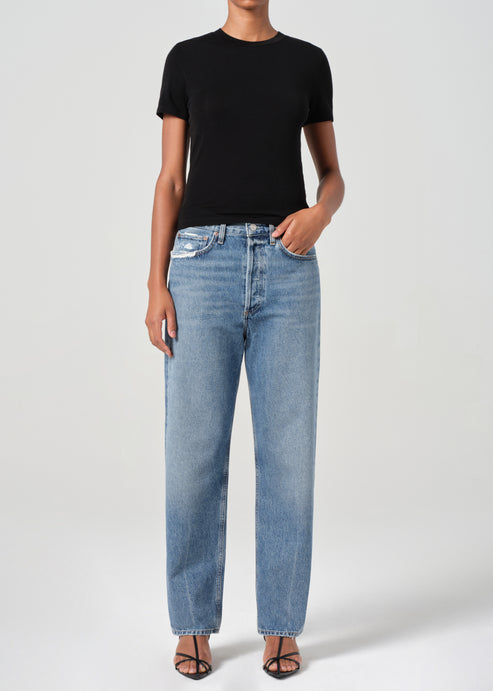 90's Mid Rise Straight In Hooked