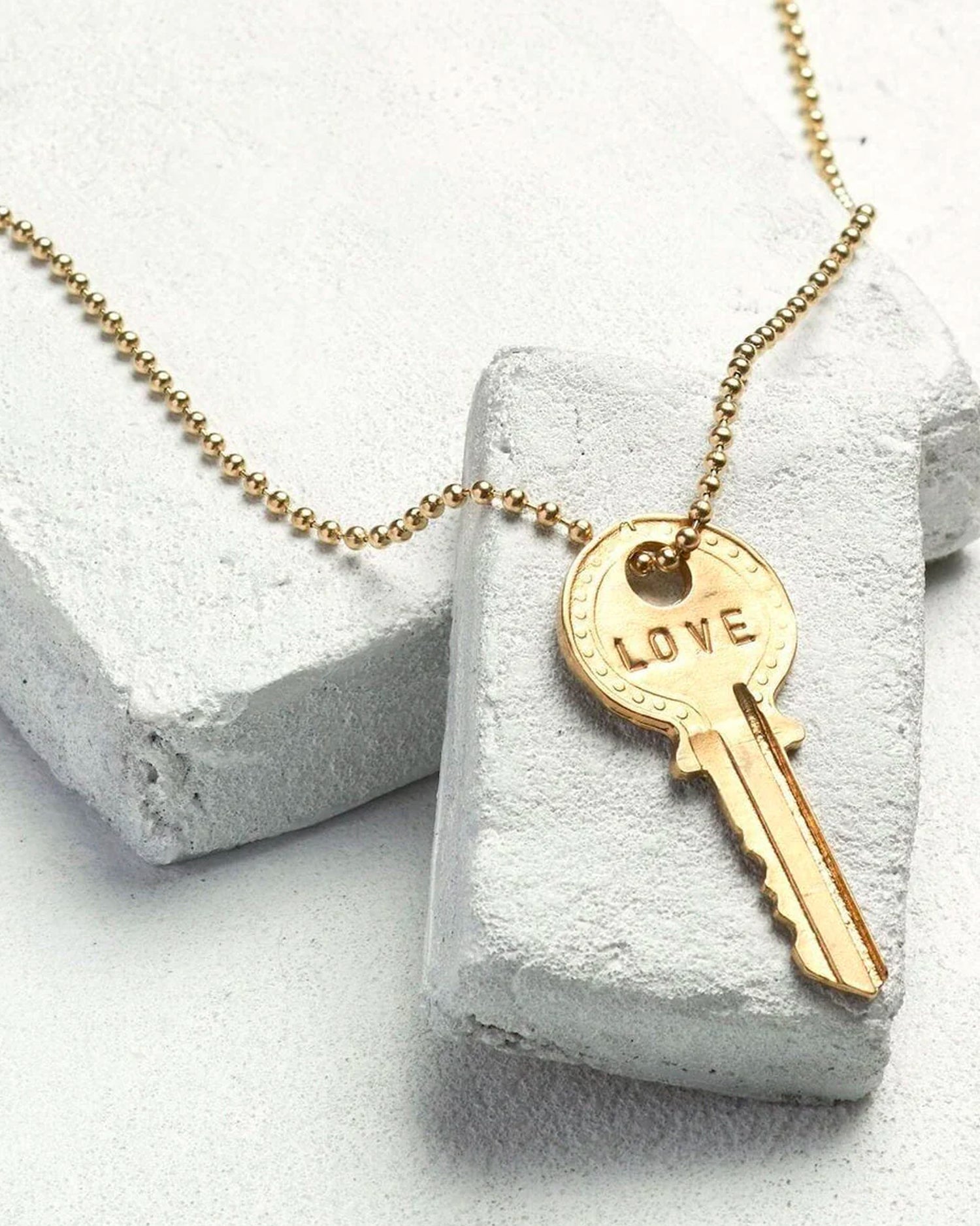 Classic Ball Chain Key Necklace