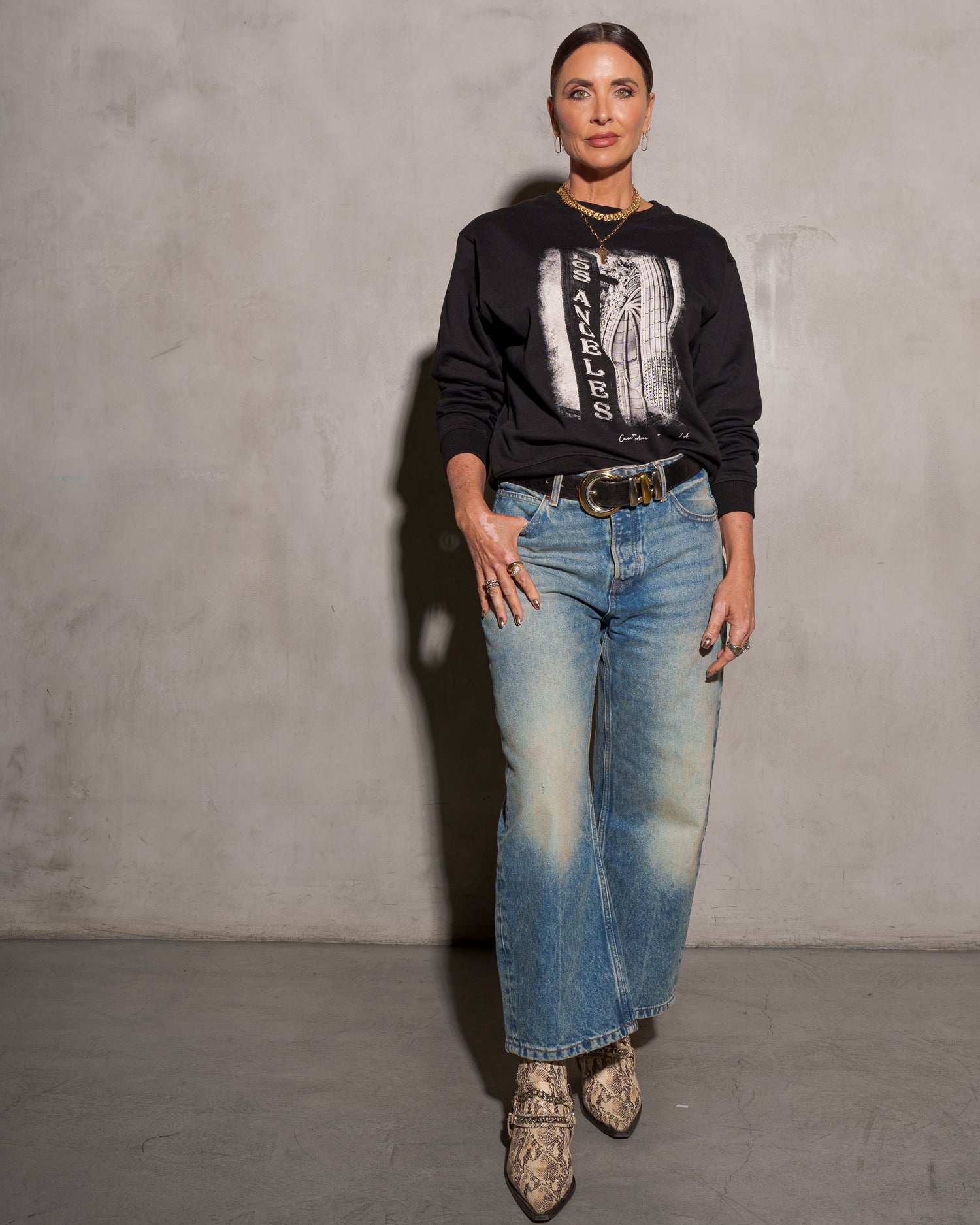 90’s Baggy Crewneck Los Angeles