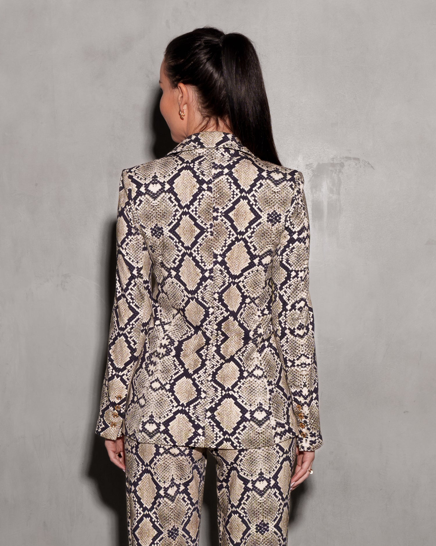 Kravitz Interlock Blazer Python