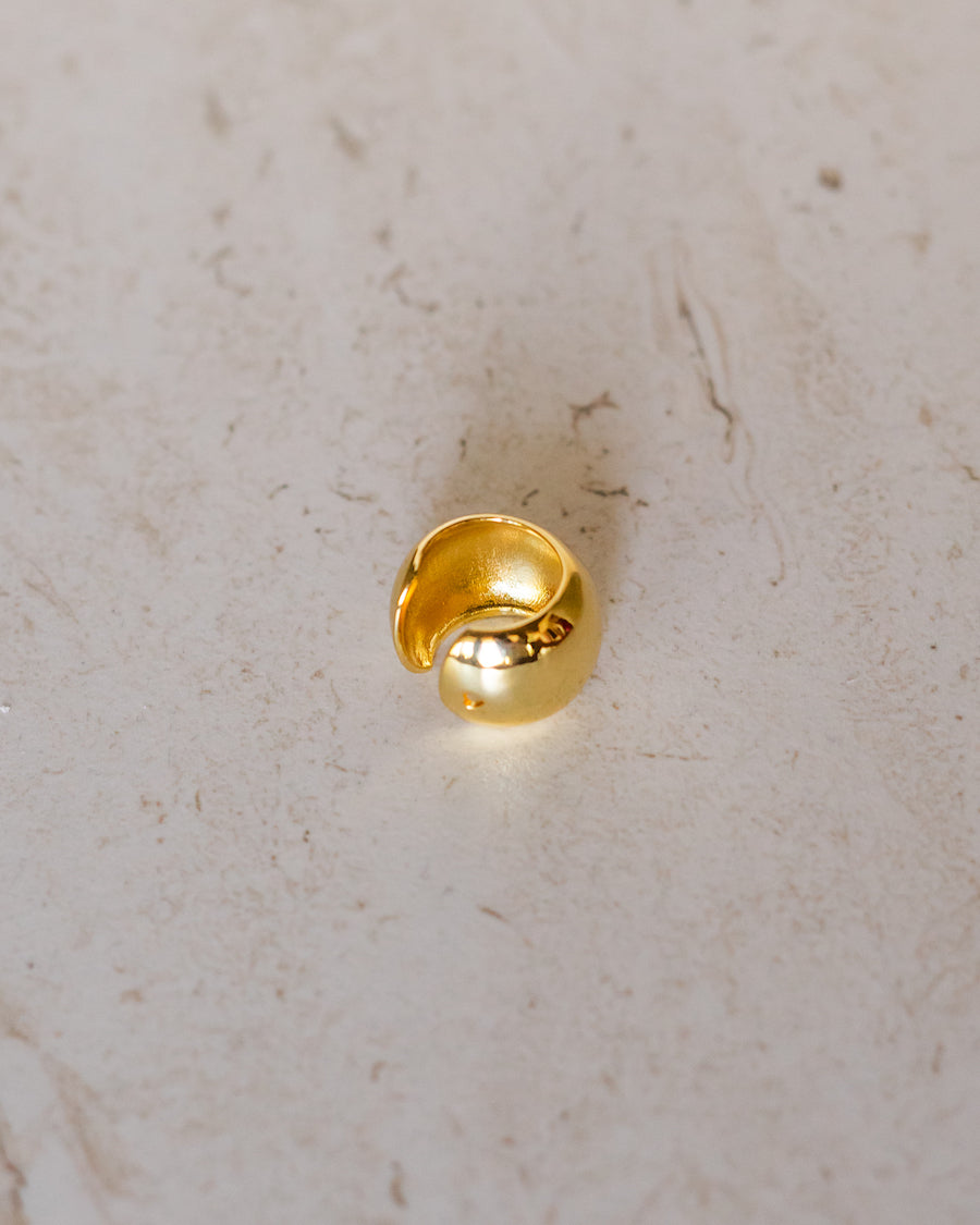 Gold Ball Ear Cuff