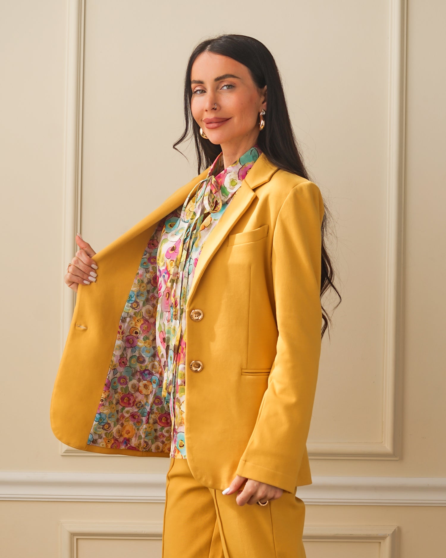 Morrison Interlock Blazer Canary