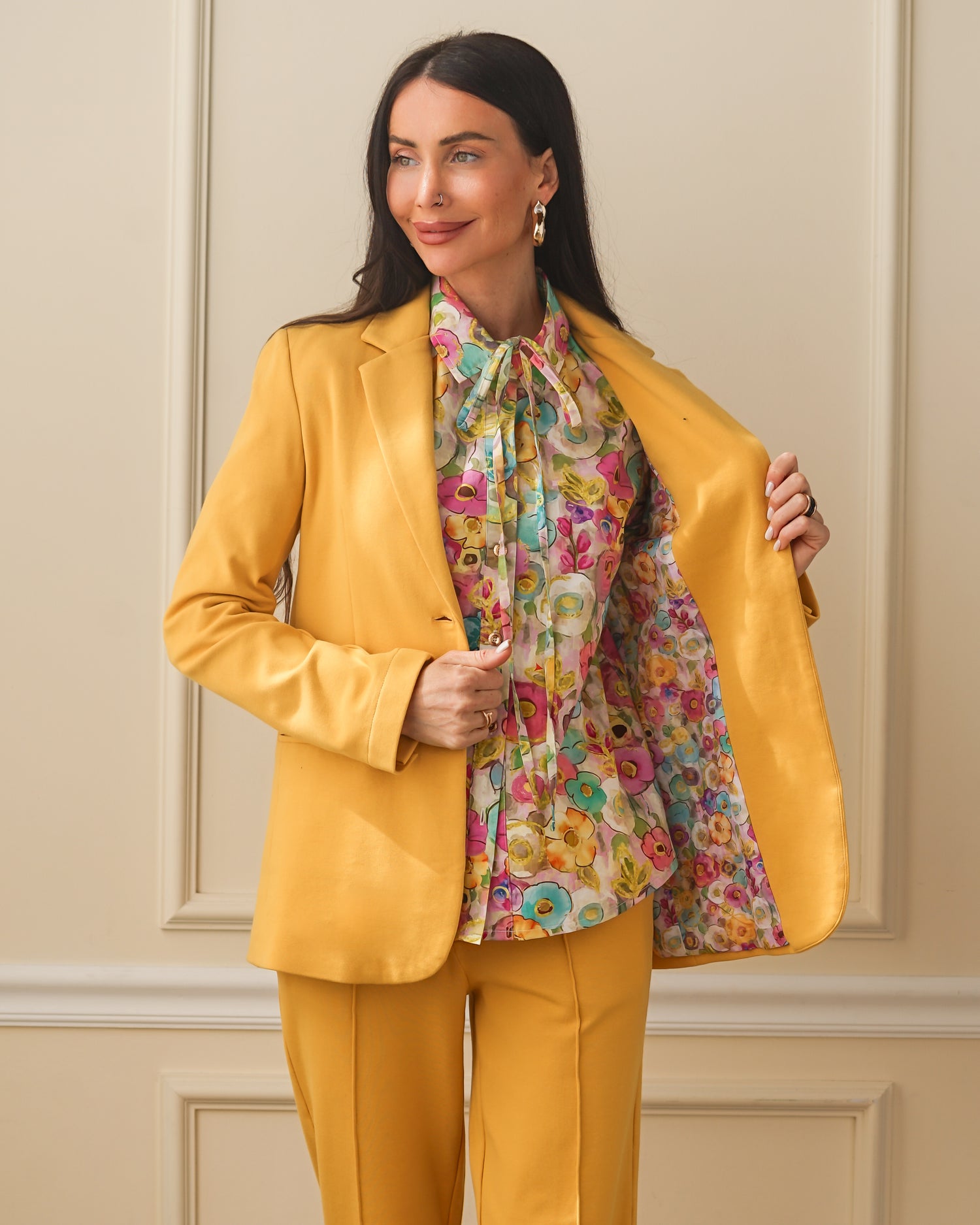Secretariat Poplin Shirt - Flower Garden