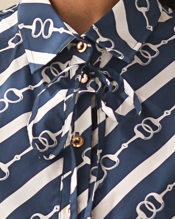 Secretariat Poplin Shirt - Horsebit (Sailor)