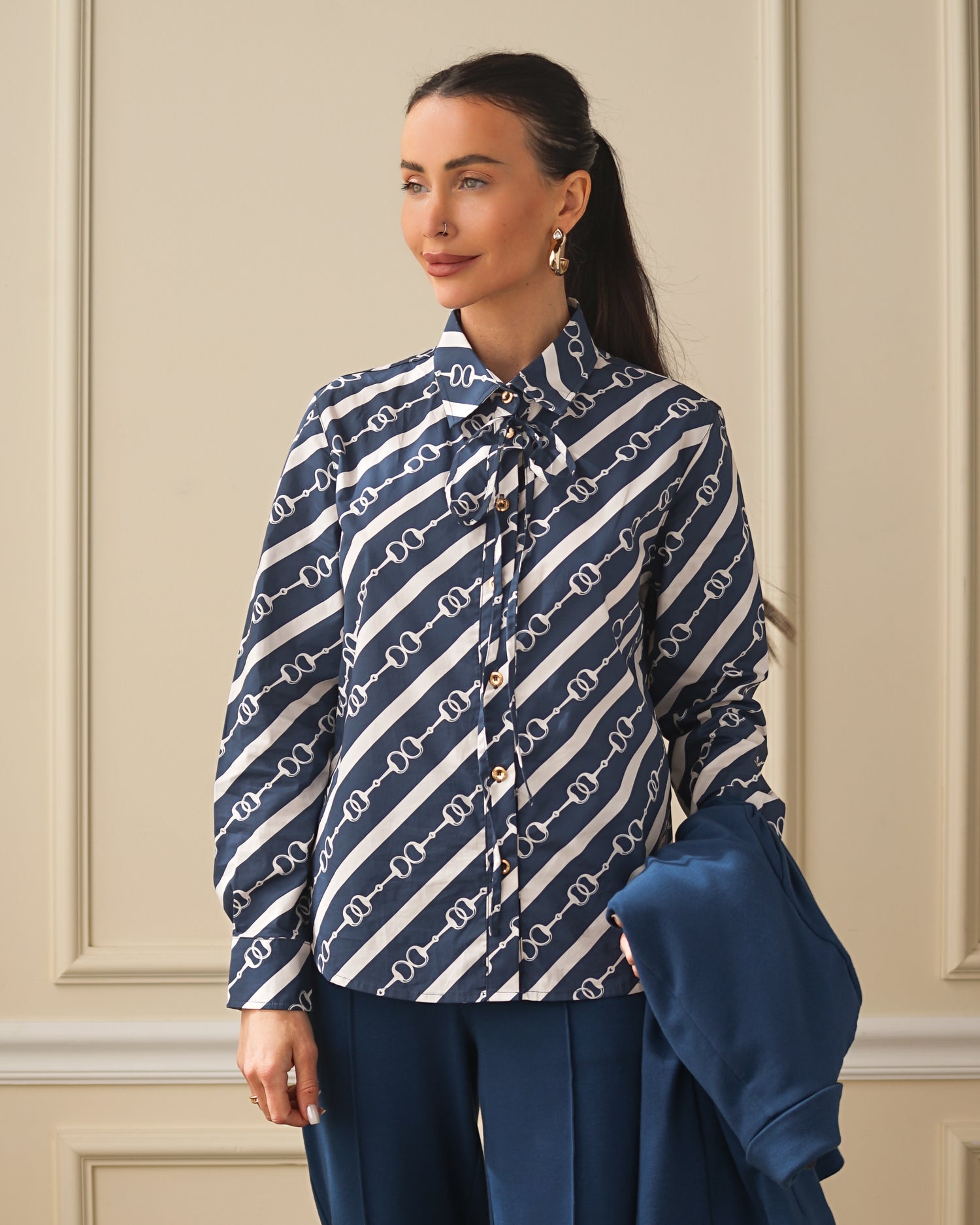 Secretariat Poplin Shirt - Horsebit (Sailor)