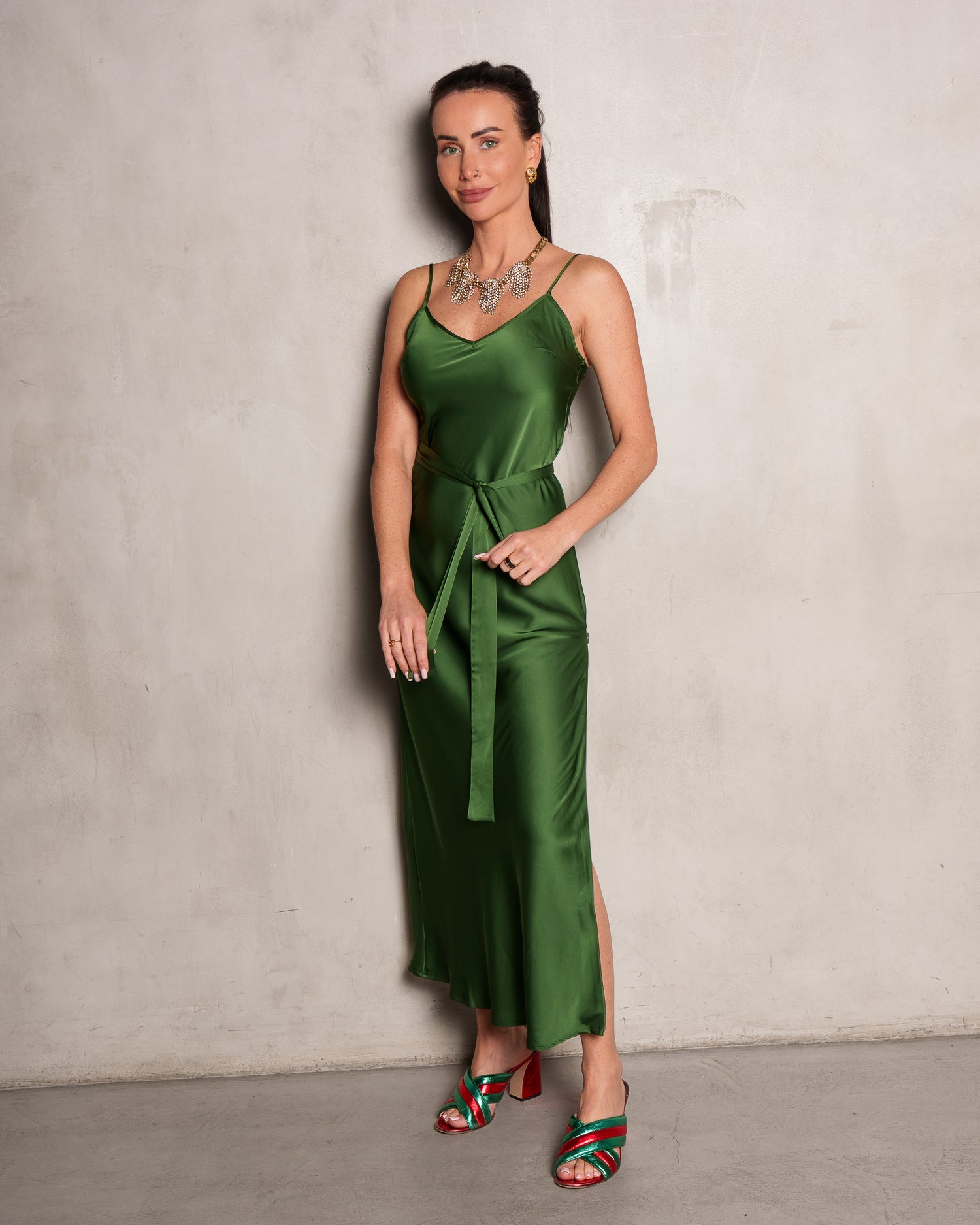 Basic Lennon Zipslip™️ Dress Pine