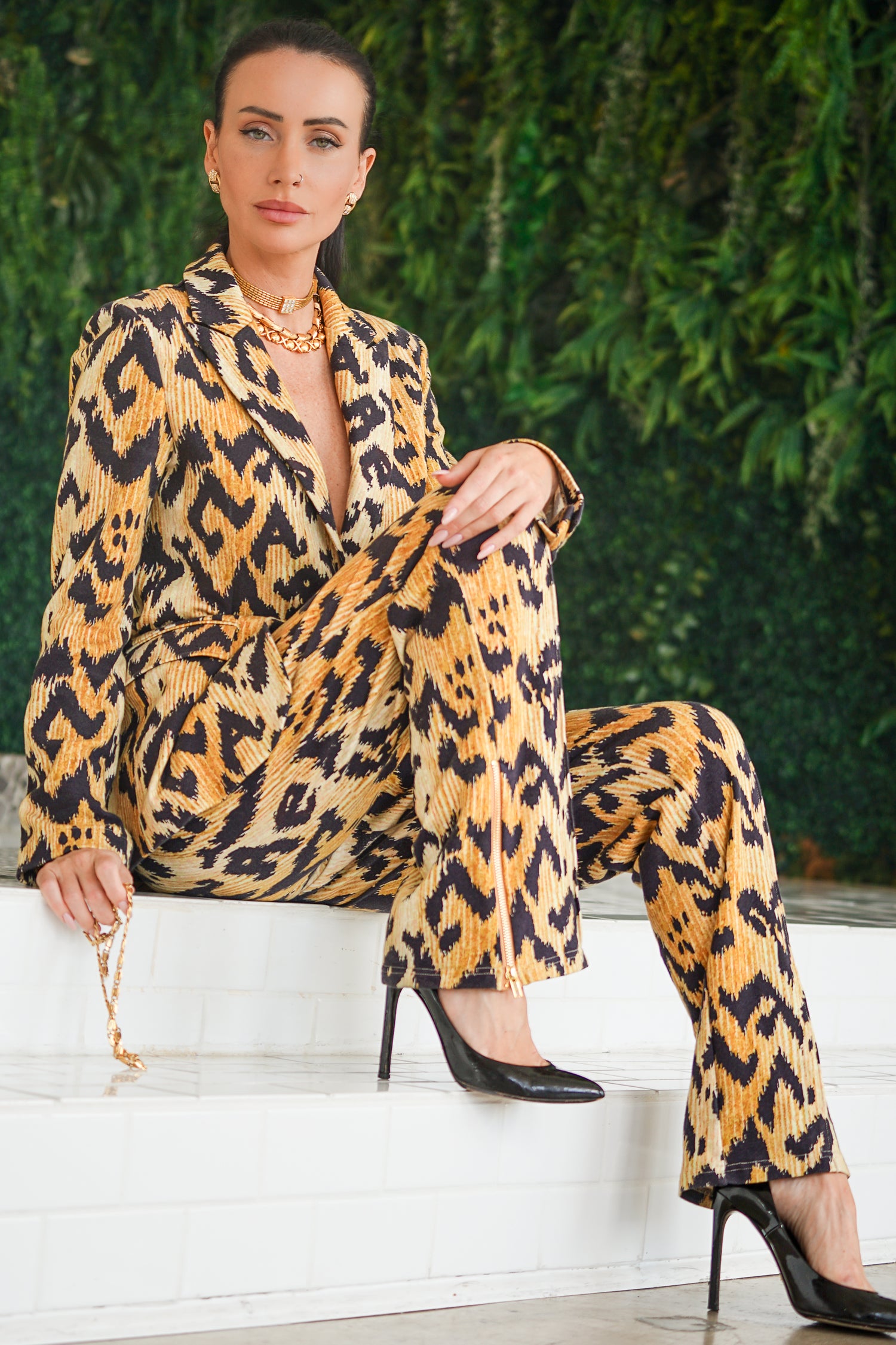 Kravitz Interlock Blazer Tiger