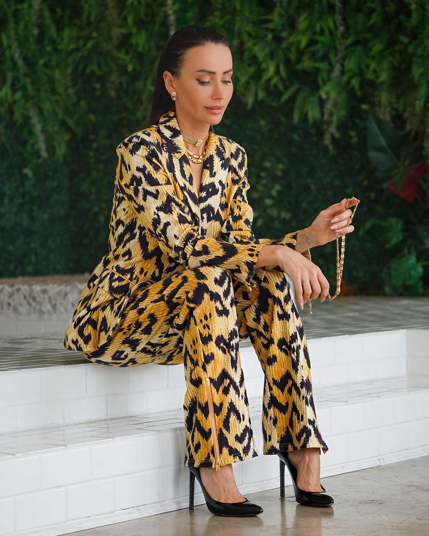 Kravitz Interlock Blazer Tiger