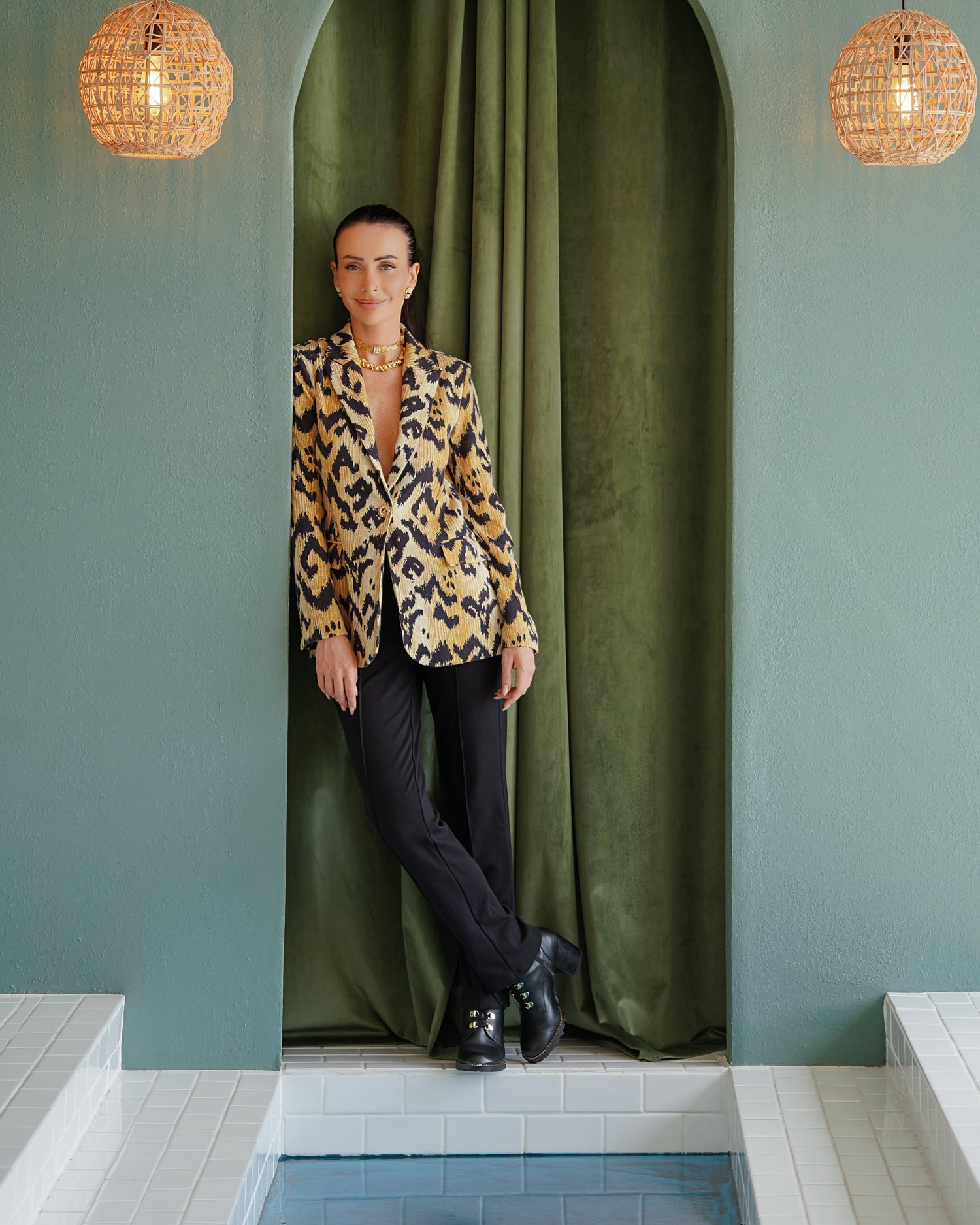 Kravitz Interlock Blazer Tiger