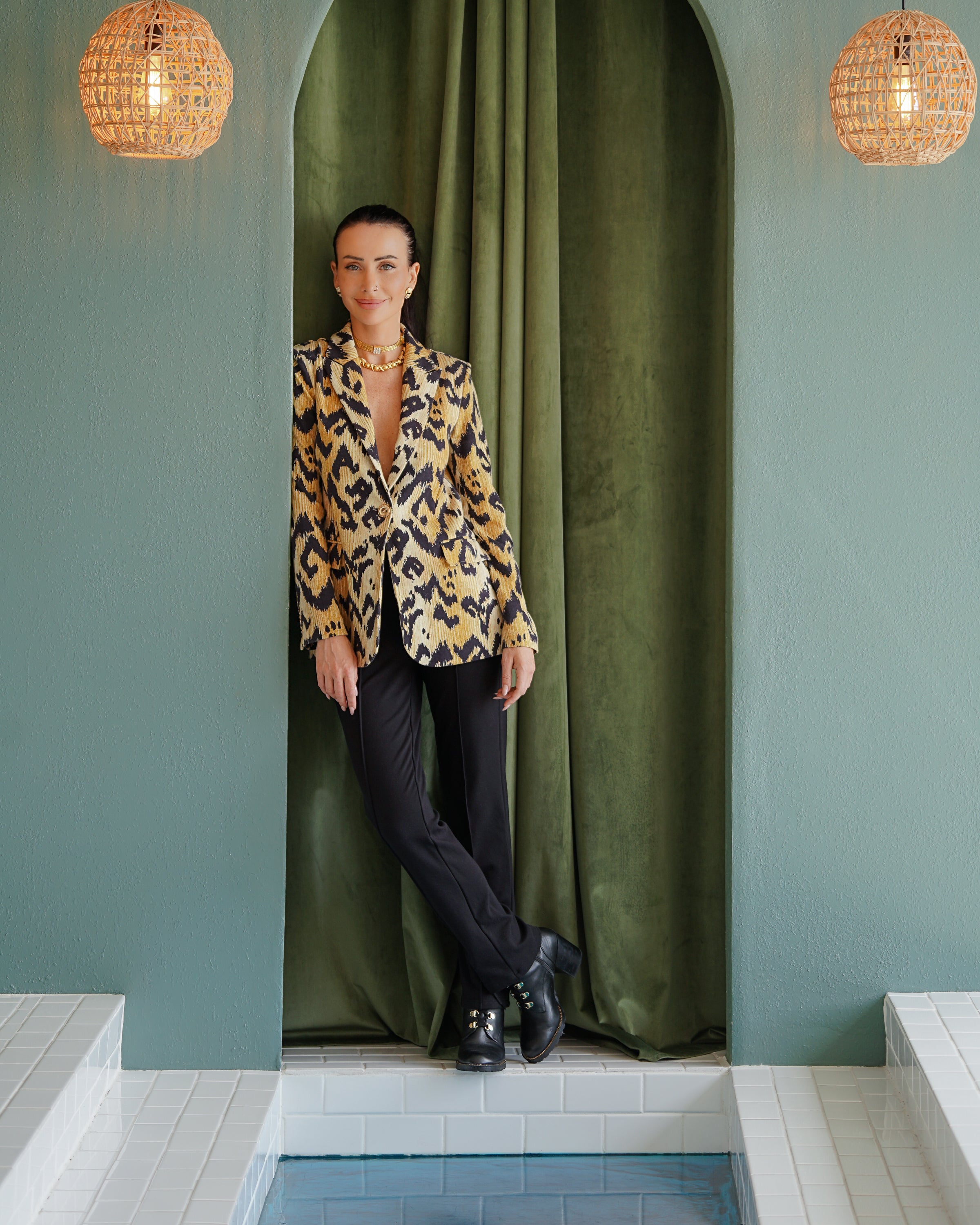 Kravitz Interlock Blazer Tiger