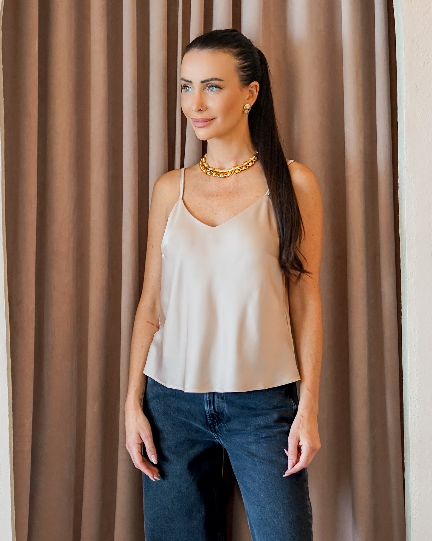 Basic Cooper Cami Champagne