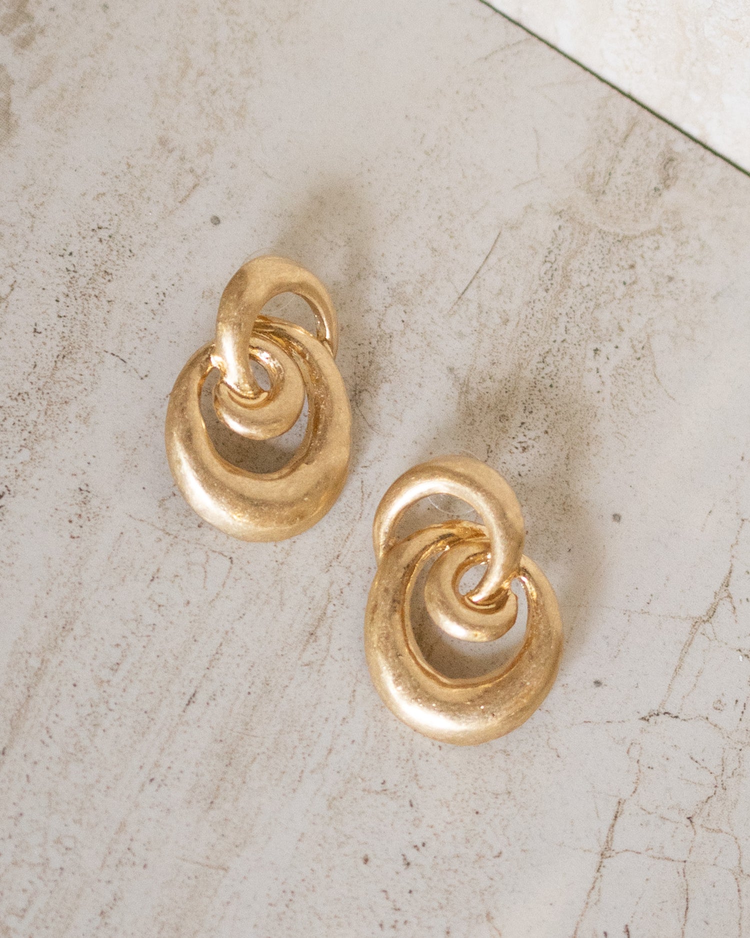 Gold Interlooped Earrings