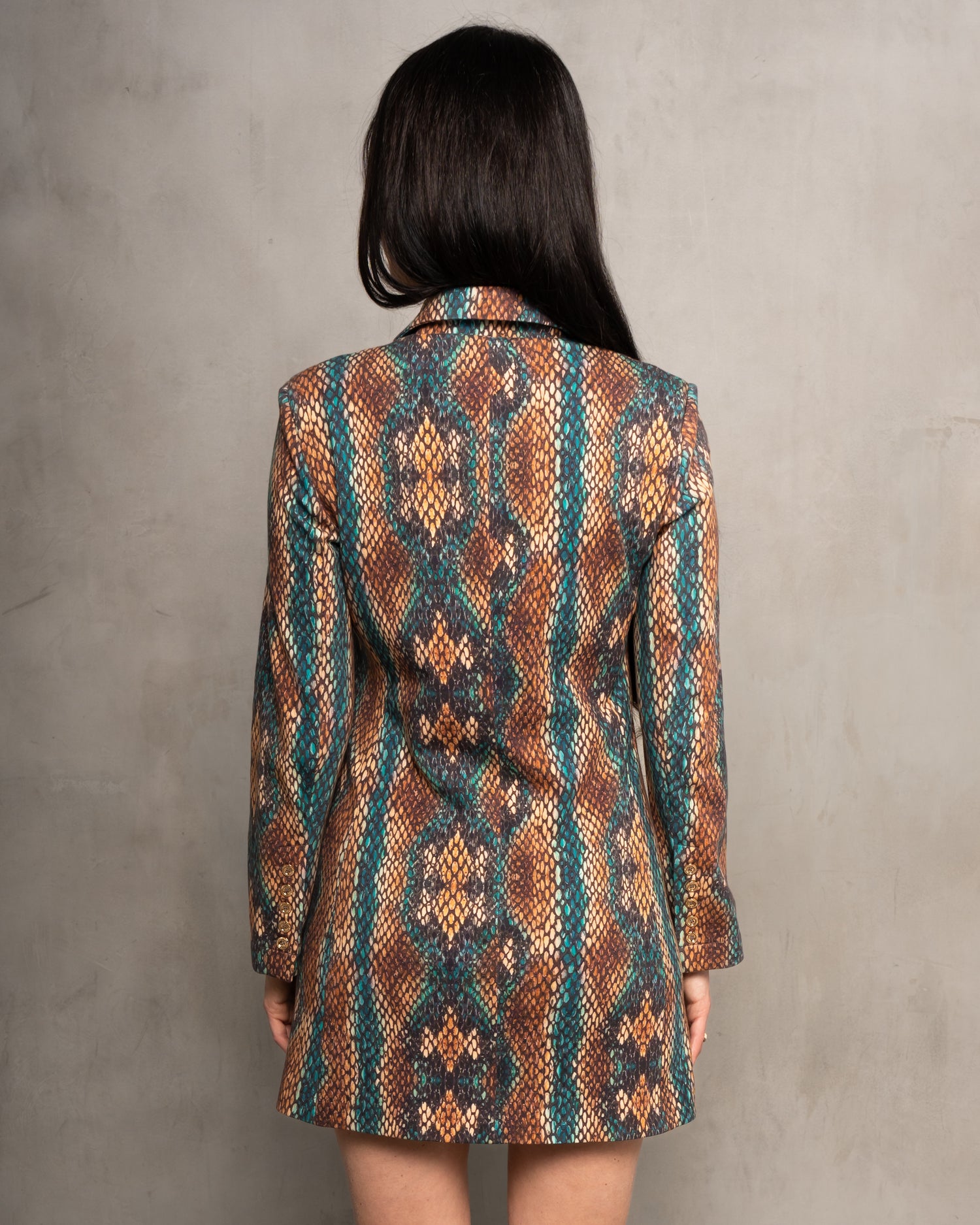 Jess Interlock Blazer Dress Cobra