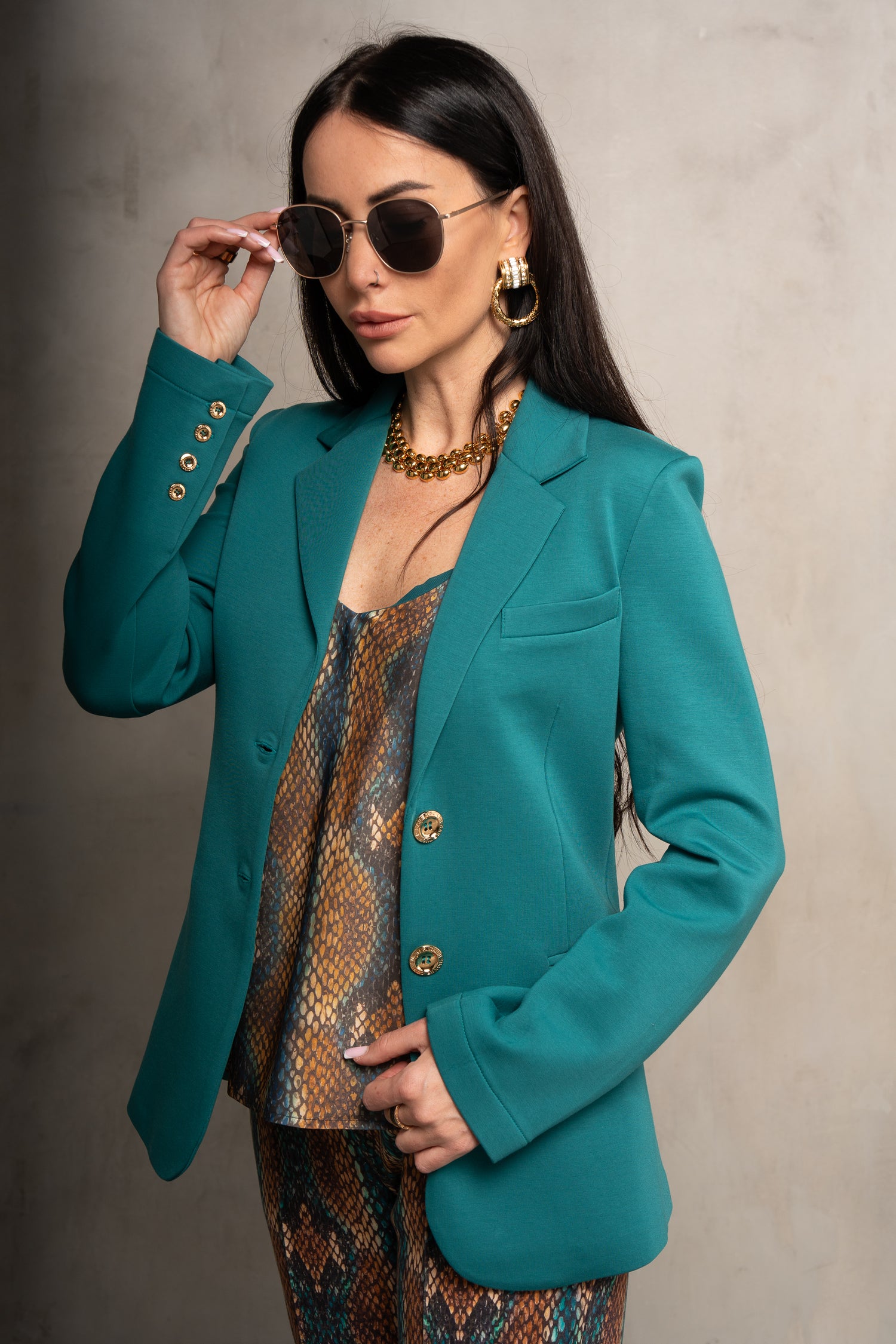 Morrison Ultra Luxe Blazer Peacock