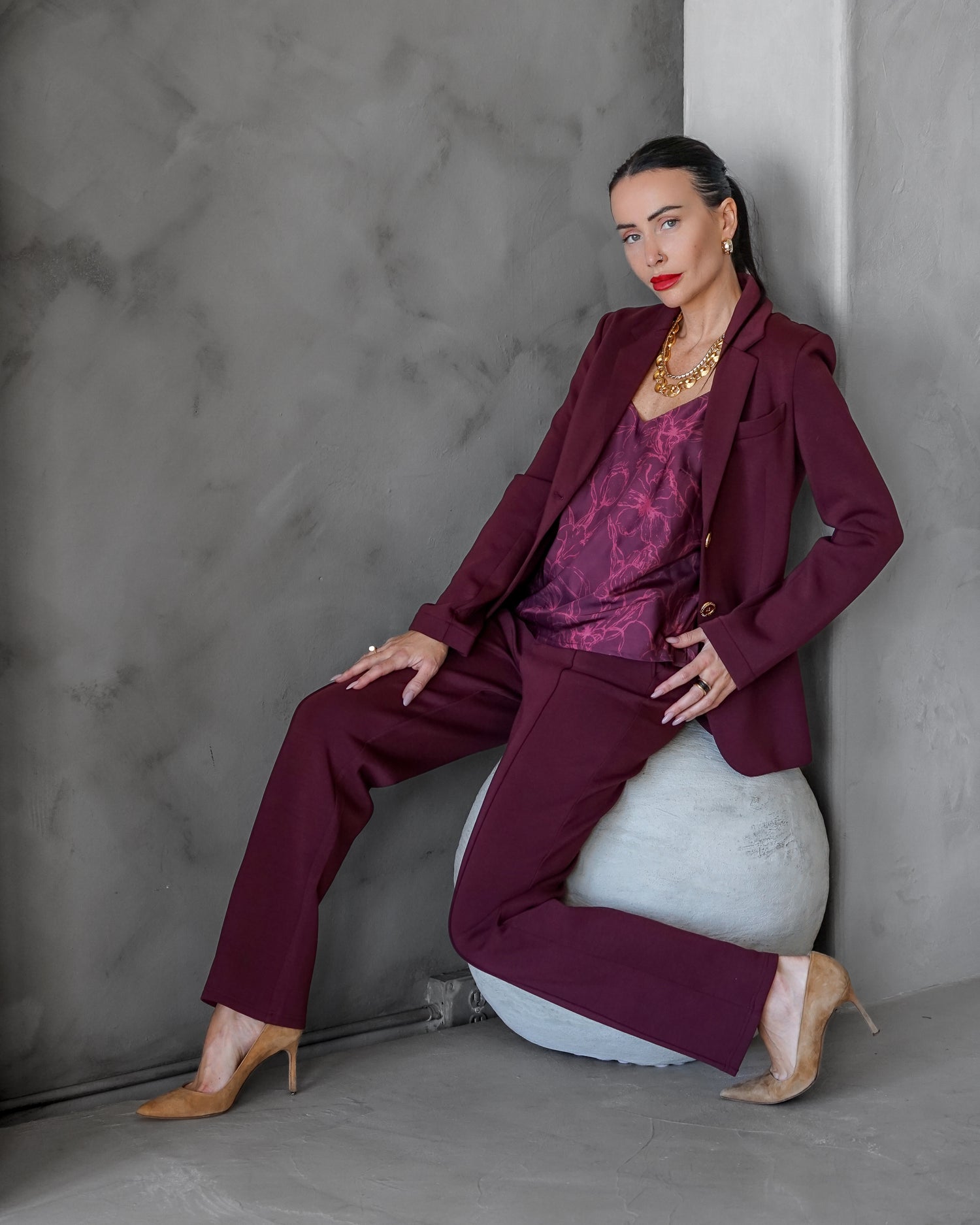 Morrison Ultra Luxe Blazer Merlot