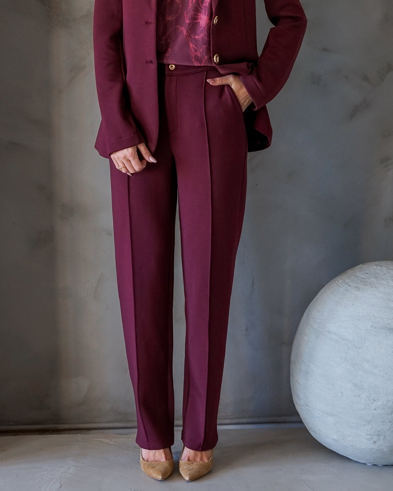Stella Ultra Luxe Pant Merlot