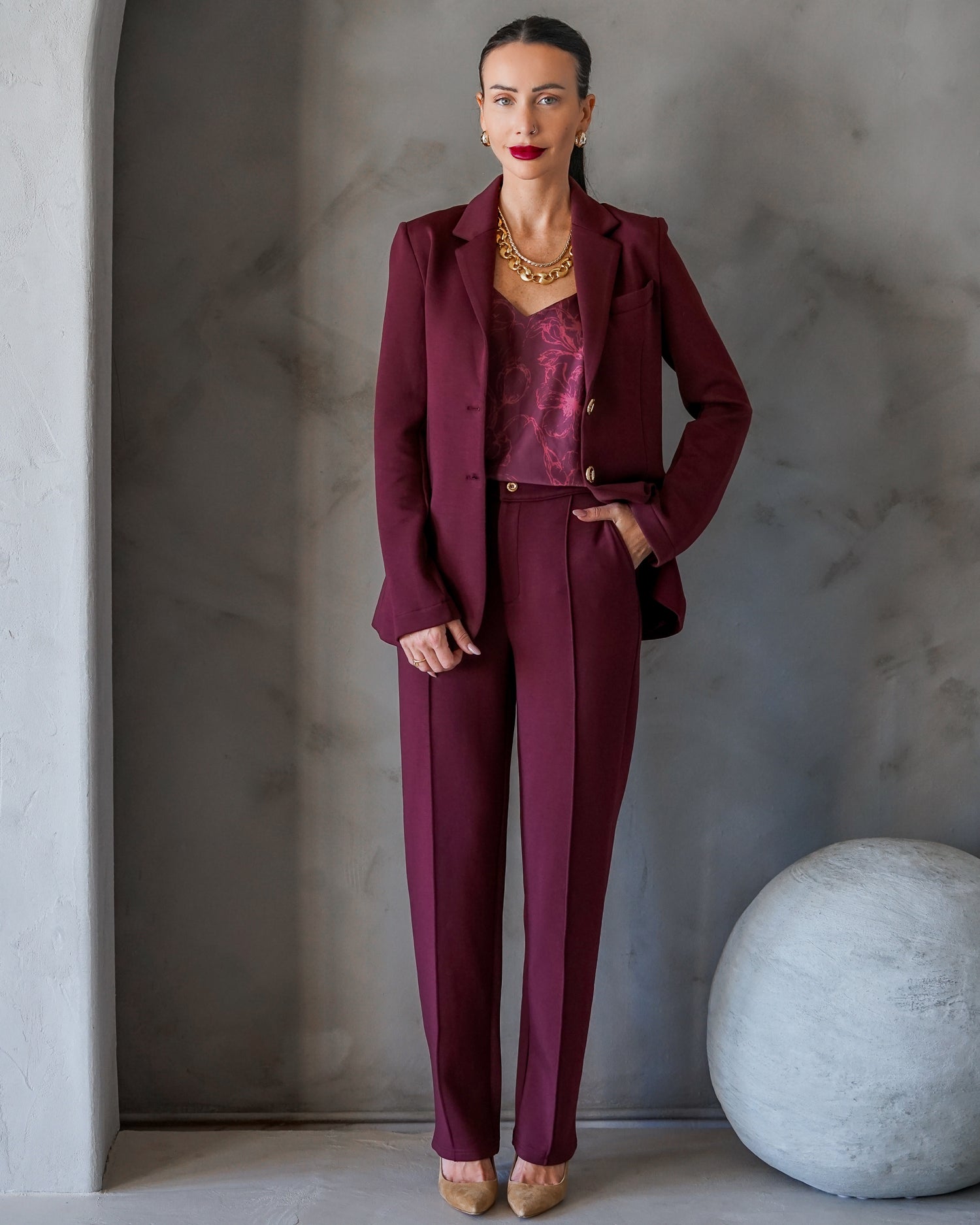 Morrison Ultra Luxe Blazer Merlot