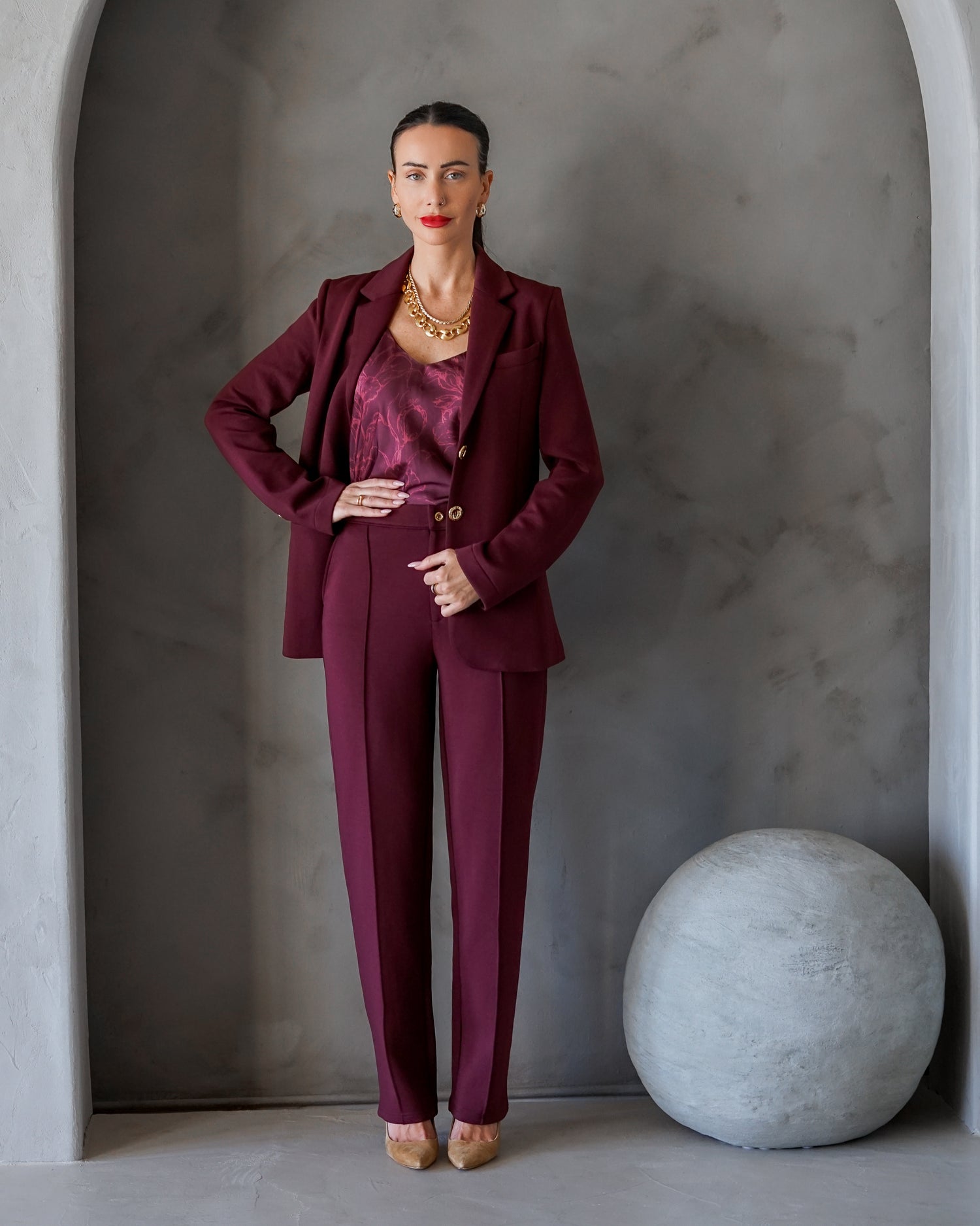 Stella Ultra Luxe Pant Merlot