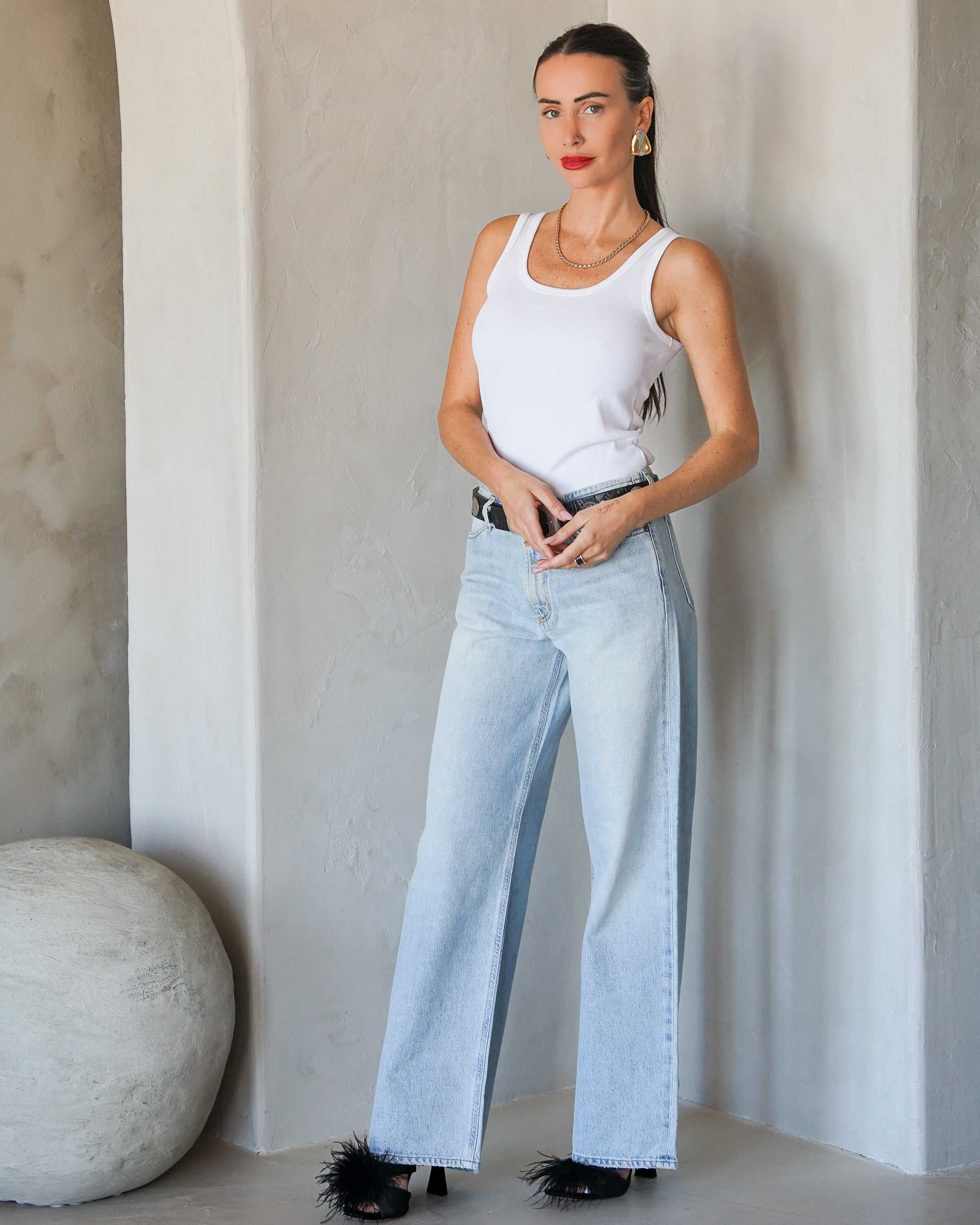 Zoe Tank - White