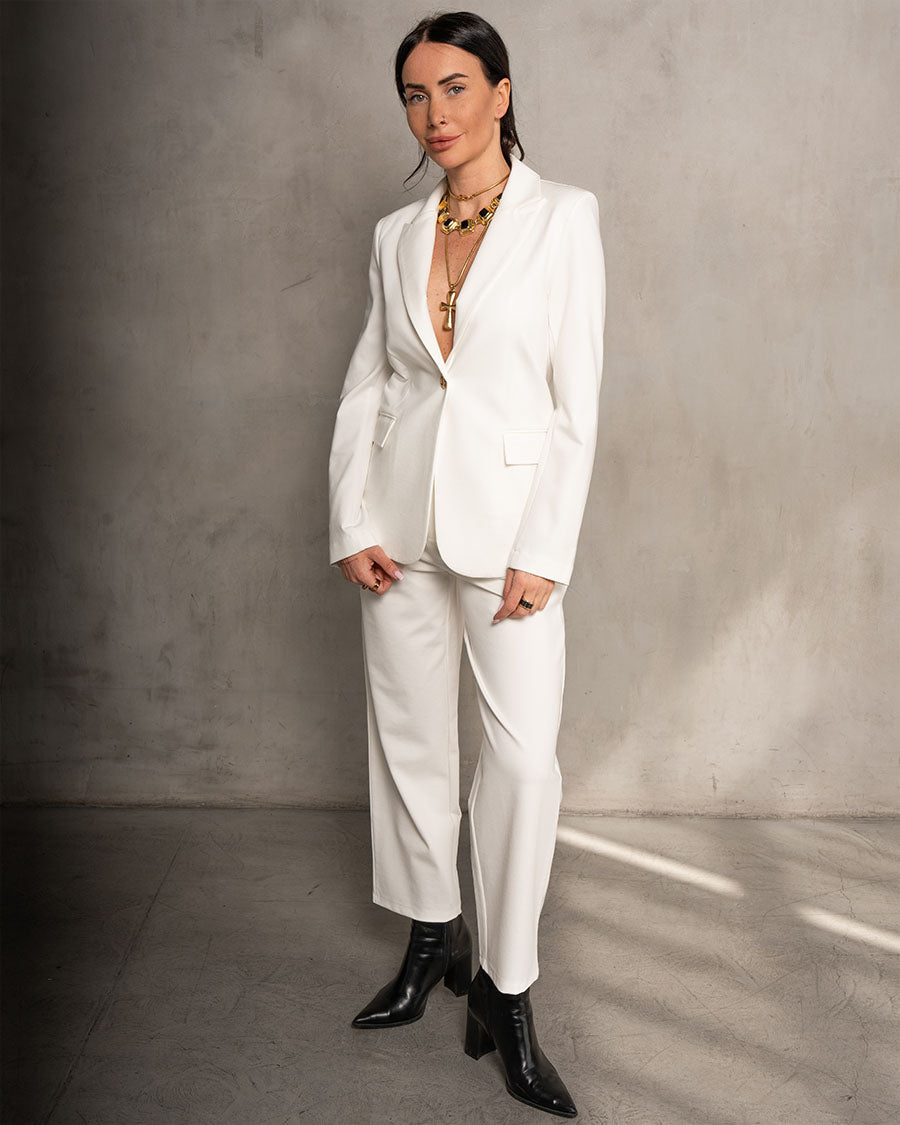 Analia Premiere Cropped Pant White