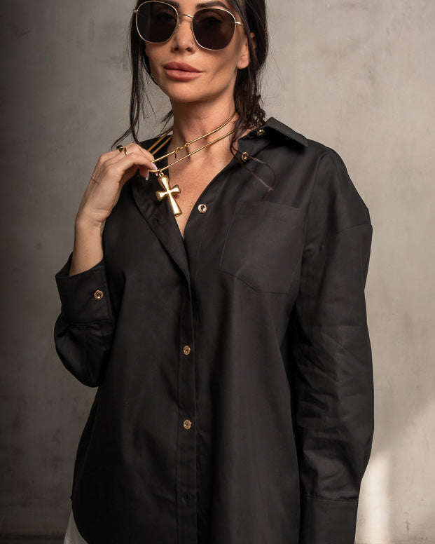 McCartney Oversized Shirt - Black