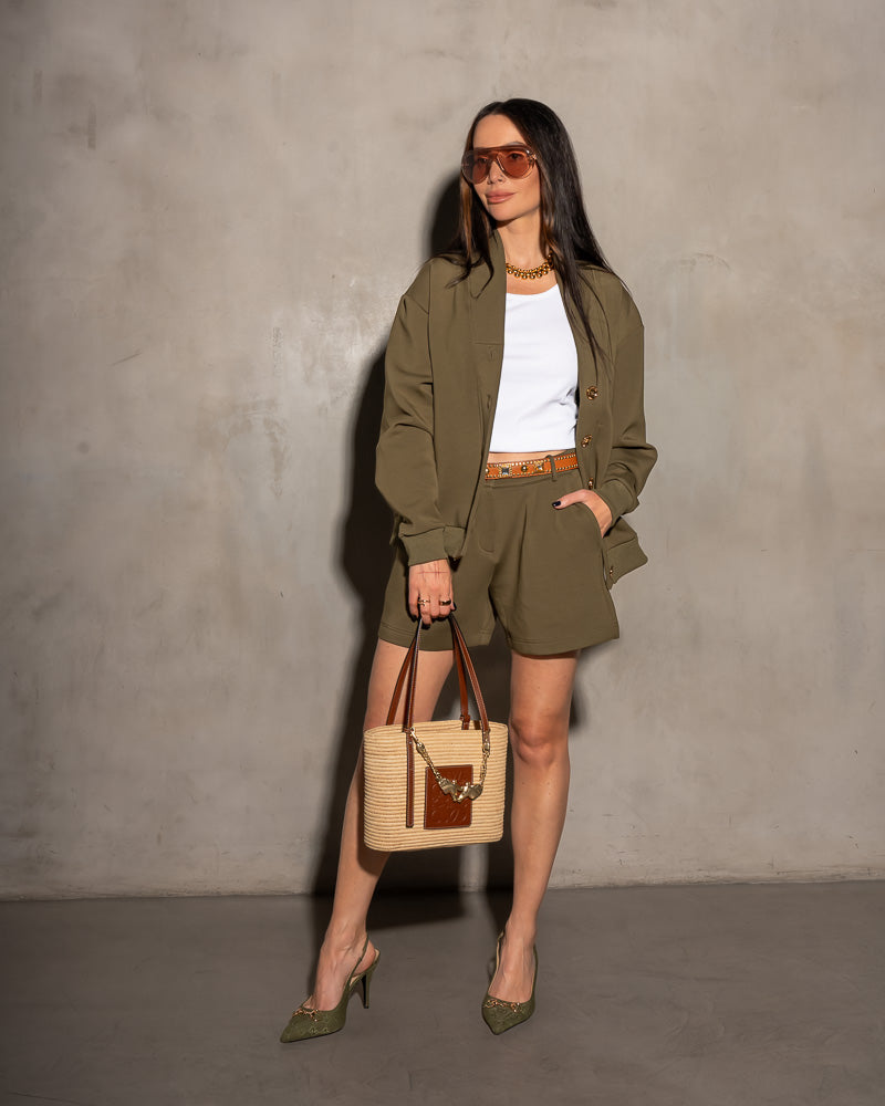 Stanford Ultra Luxe Cardigan Olive